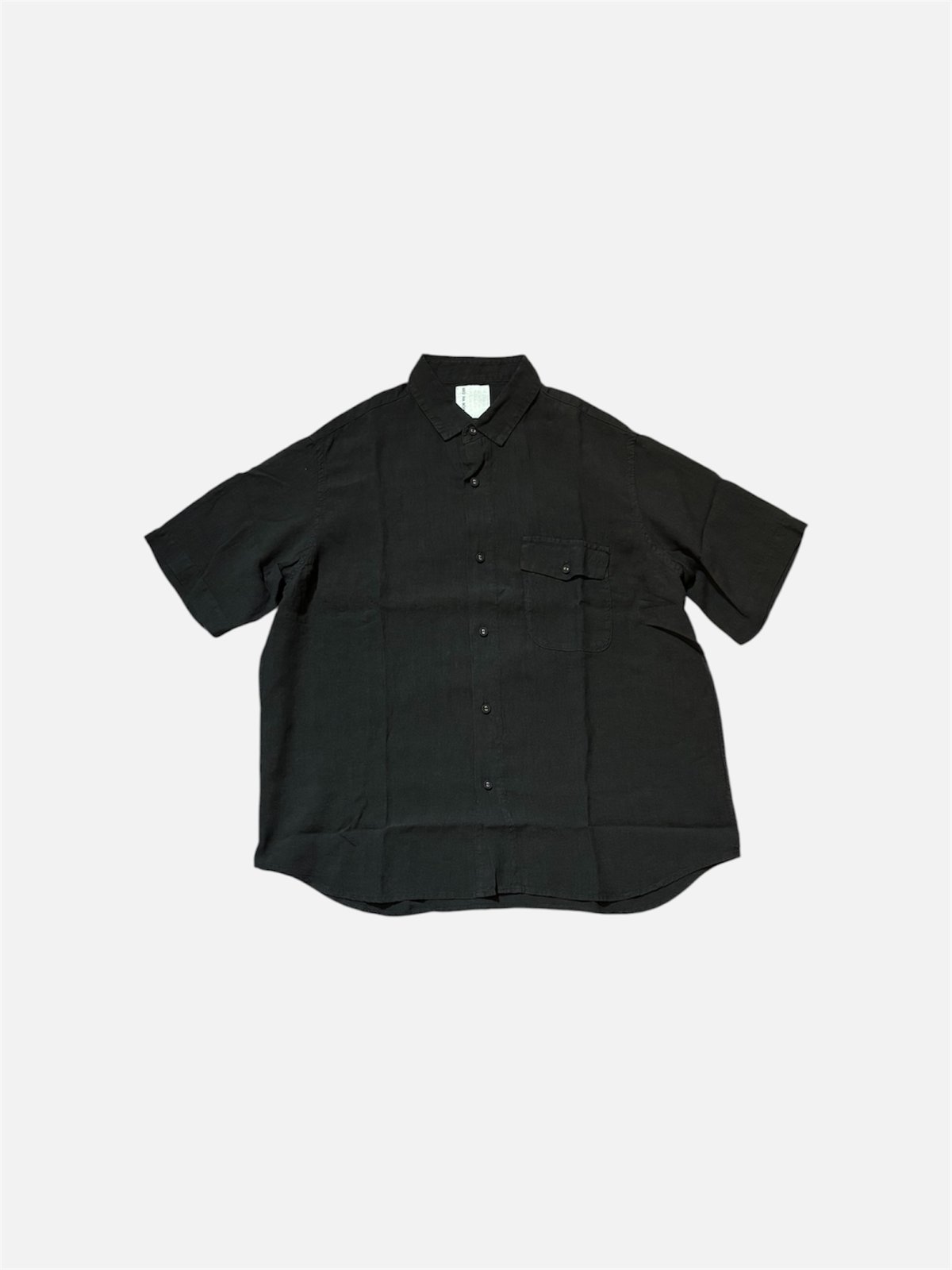 新品 BRU NA BOINNE グランパリネンシャツ XL BRU NA BOINNE グランパリネンシャツ [ブルー]