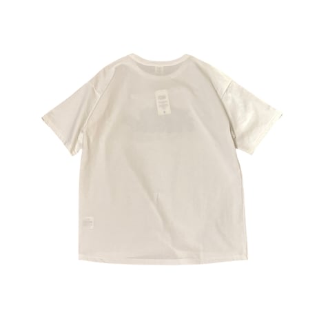 "THES" THORW UP T-SHIRTS <white x olive> 【THE UNION】 【THE FABRIC】