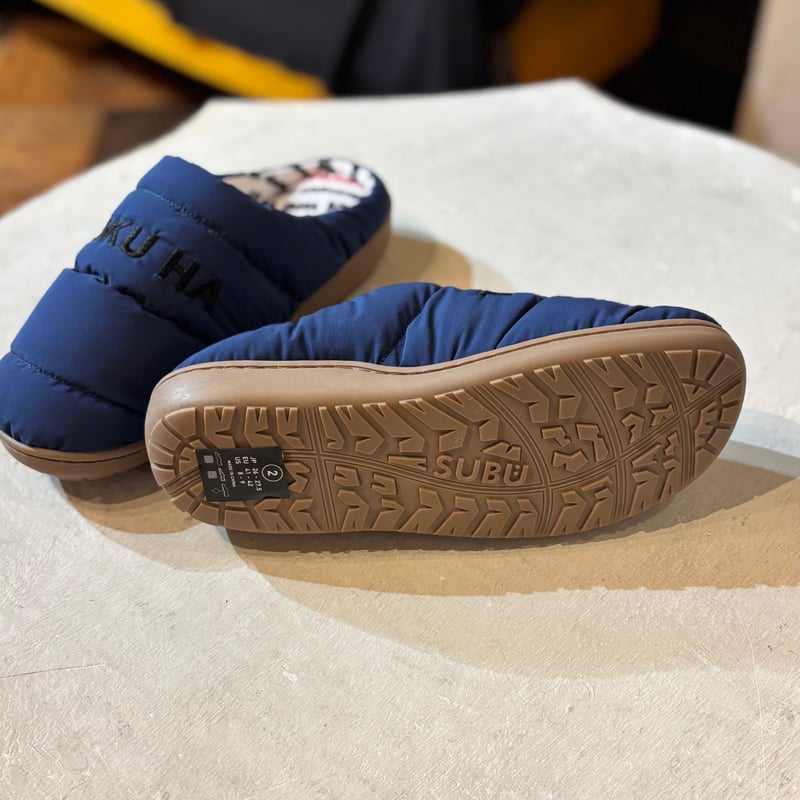 BOKU HA TANOSHII SUBU BLK 1番 BOKU HA TANOSII × SUBU ／ ボクタノパフサンダル <navy>【BOKU