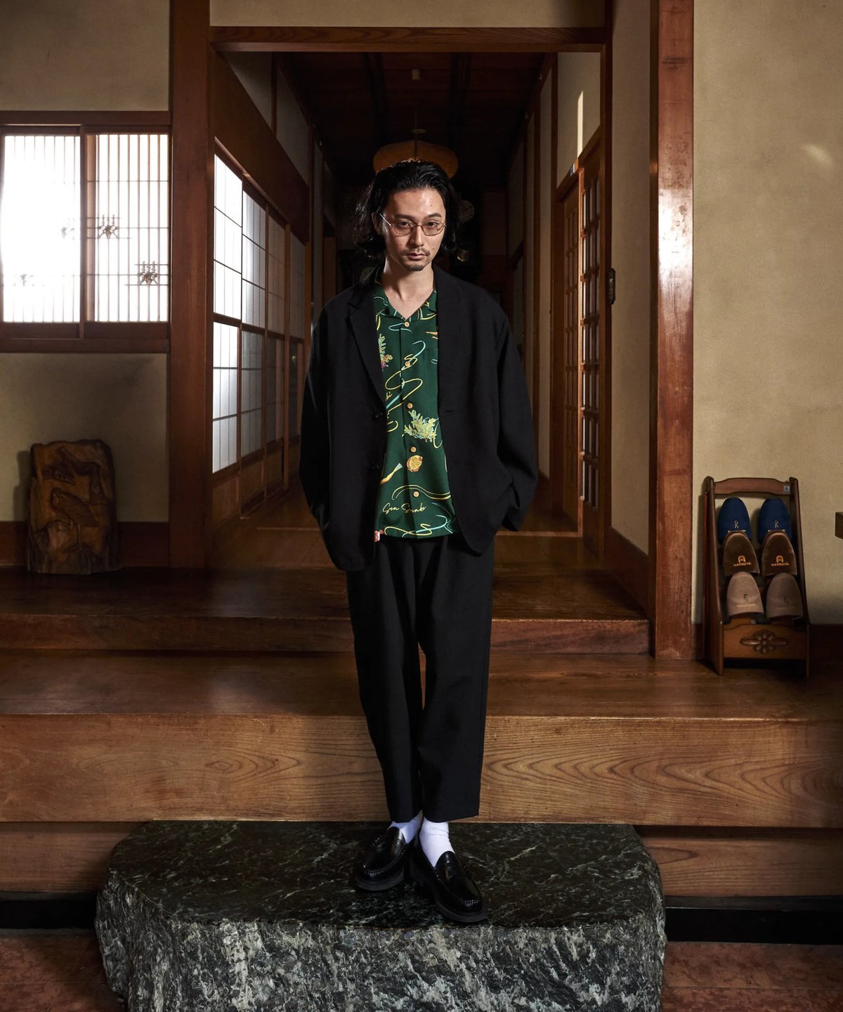 LOOSE BOY JACKET / BLACK 【Eanbe】 | CLOTH+CROSS