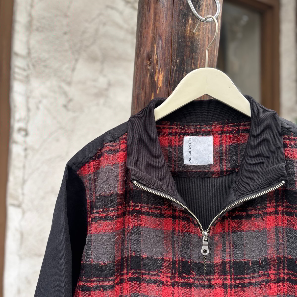 バルバチェックジャンパー <black> 【BRU NA BOINNE】 | CLOTH+CROSS