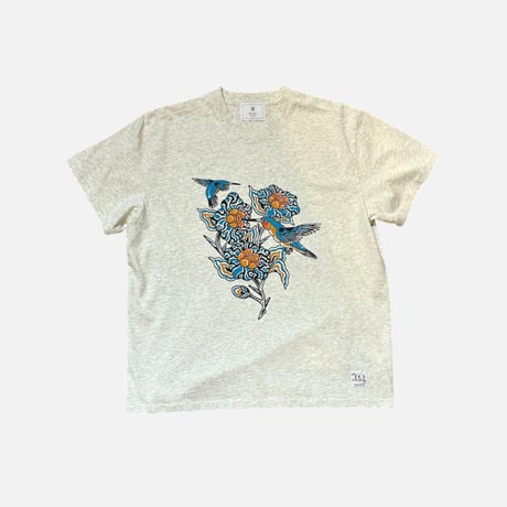 JAPANESE TRADITIONAL ICHIRIAN T-SHIRTS <gray> 【Tuitaci】【朔】