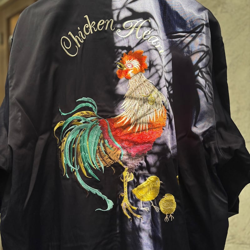 BRU NA BOINNE Chicken Heart 刺繍スカジャン BRU NA BOINNE Chicken Heart 刺繍スカジャン