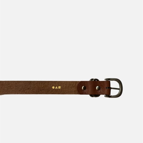 Leather Belt <brown> 【○△□】