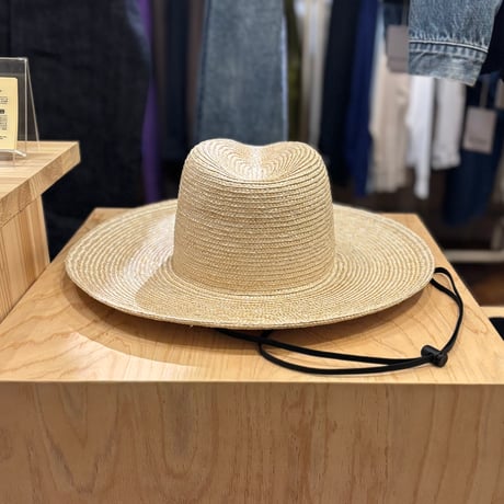 Straw Long Brim Center Crease <ivy>【bocodeco】