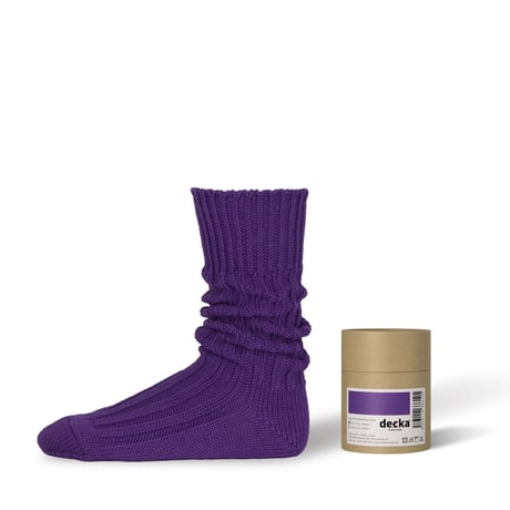 Cased Heavyweight Plain Socks -5th Collection- 【Decka】