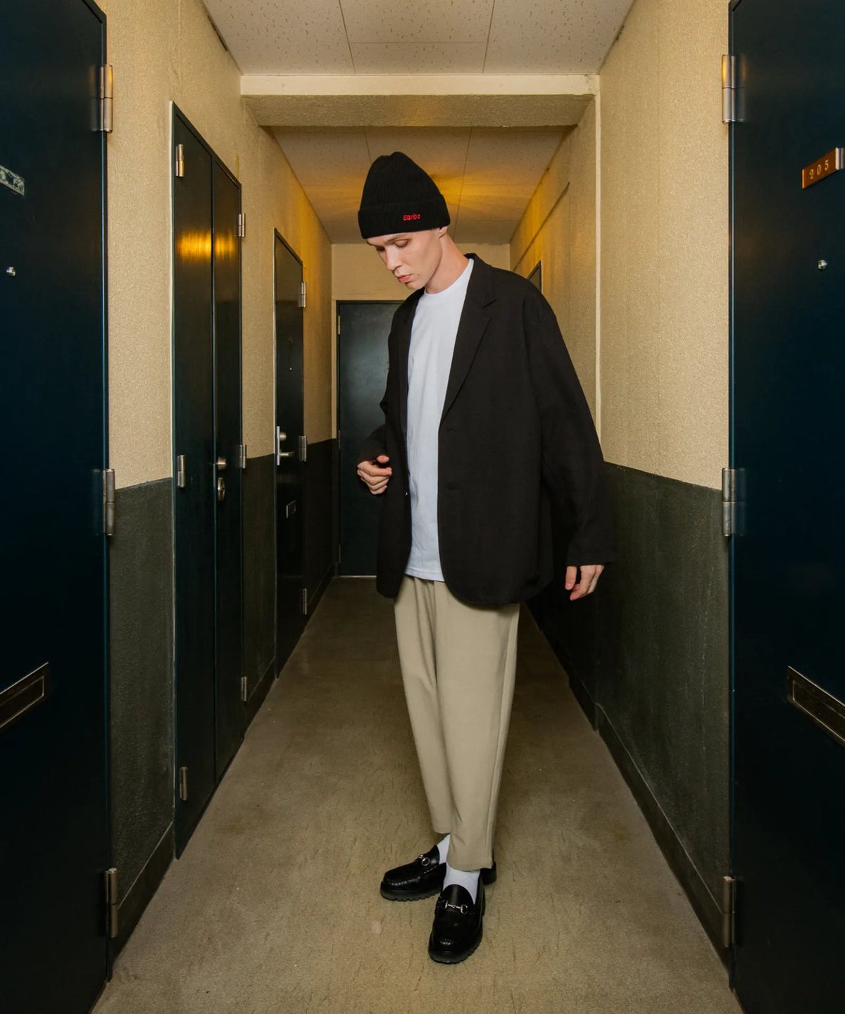 LOOSE BOY JACKET / BLACK 【Eanbe】 | CLOTH+CROSS