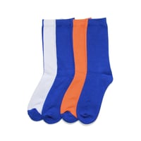 LIXTICK TWOFACE SOXii 2PACK (B) TFS-003 (BLUE / WHITE & ORANGE)【LIXTICK】