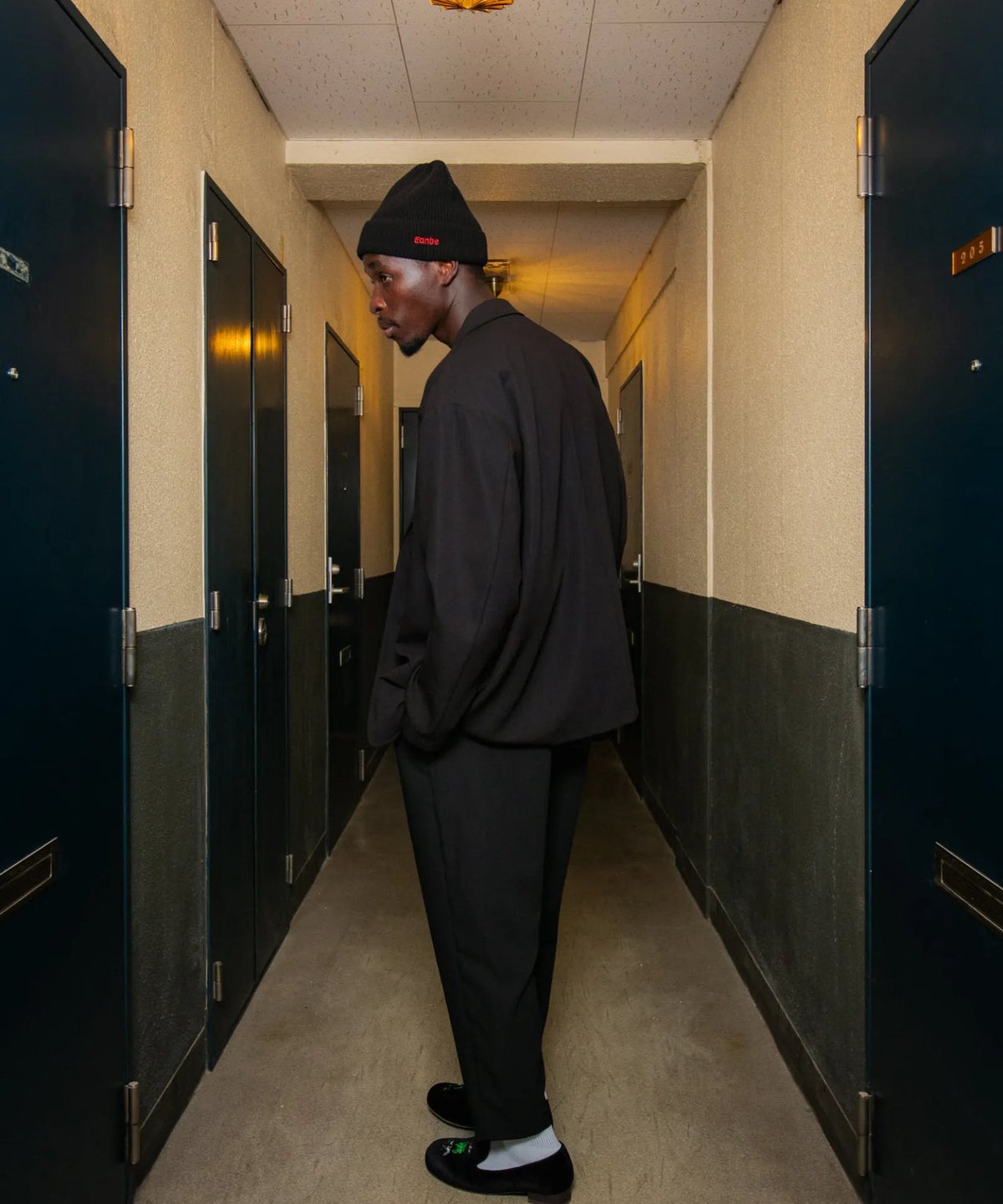 LOOSE BOY JACKET / BLACK 【Eanbe】 | CLOTH+CROSS