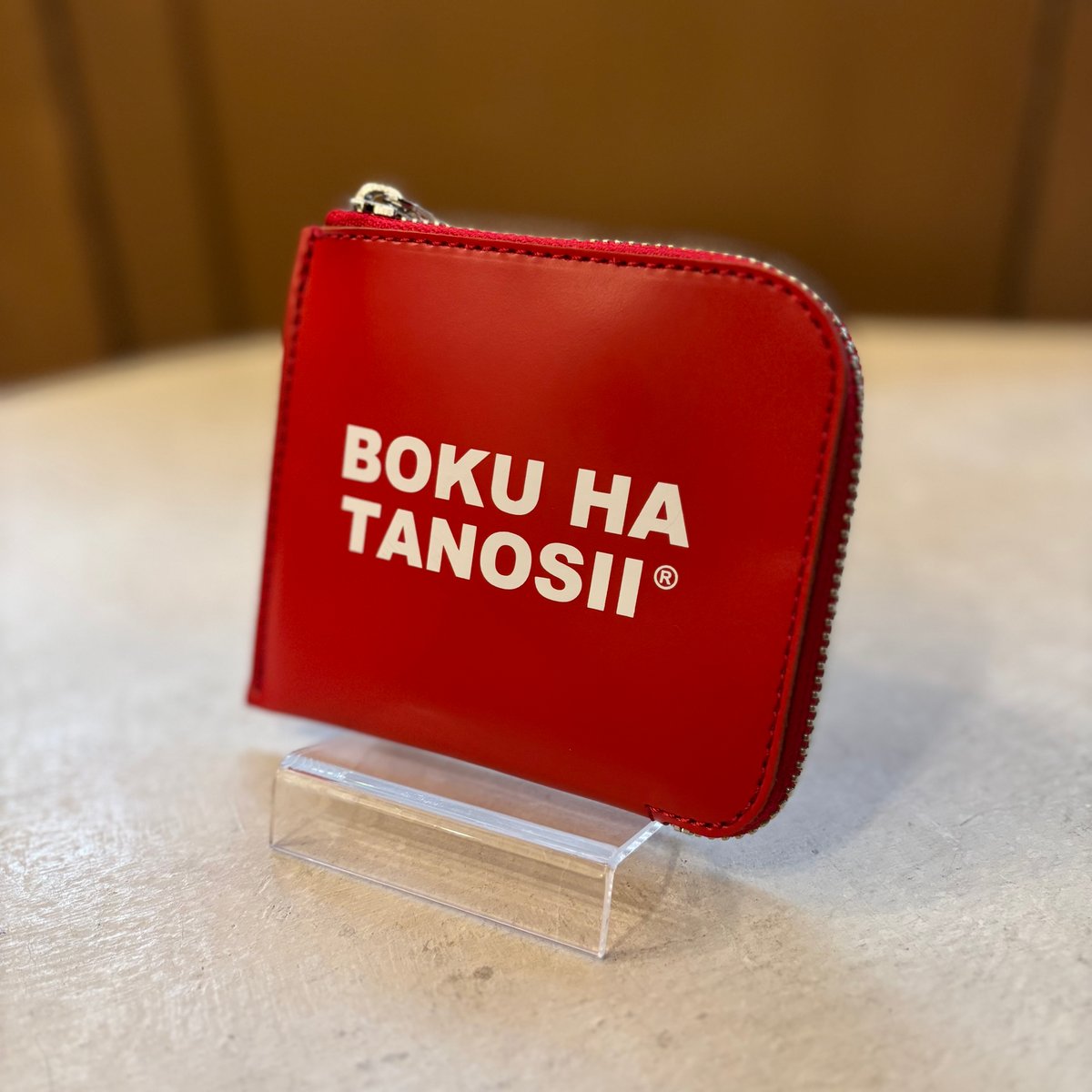 ボクタノウォレット <red> 【BOKU HA TANOSII】 | CLOTH+CROSS