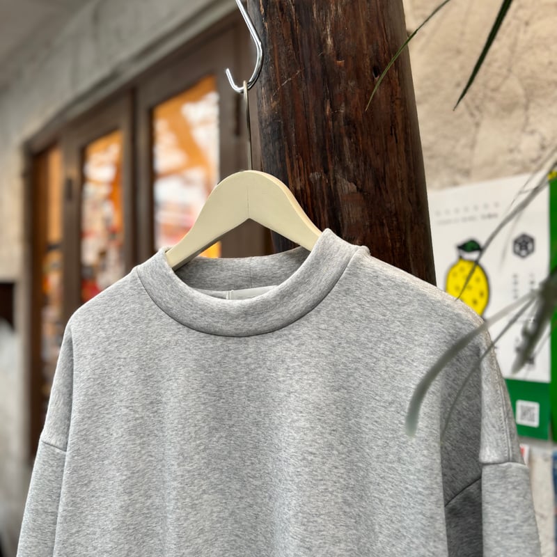 新品未使用As, エス Mockneck Sweat Pullover グレー Steven Alan（スティーブンアラン）の「＜Steven Alan＞ T/C MOCK NECK
