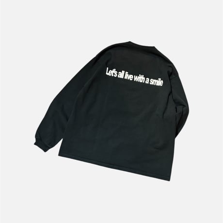Doub Dra L/S TEE <black>【warau】
