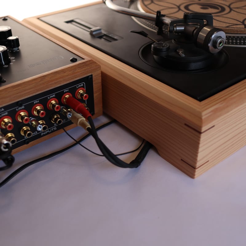 Technics SL 1200 ターンテーブルフレーム Turntable Wood Frame for Technics SL-1200 mk5 | TENDER BROWN & Music