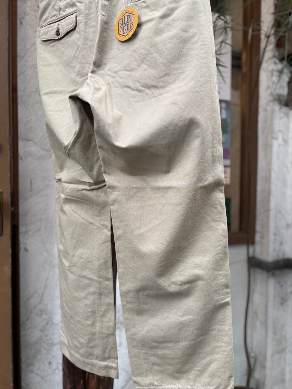 CHINOS <beige> 【THE UNION】 【THE BLUEST OVERALLS