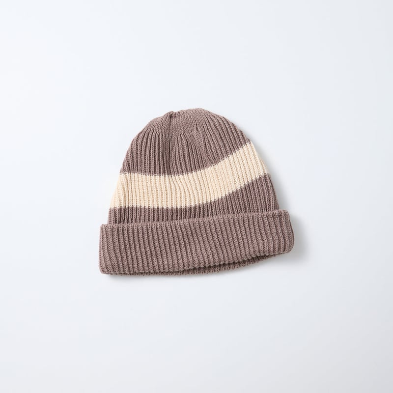 COTTON FLAX STRIPE BEANIE 【Rototo】 | CLOTH+CROSS