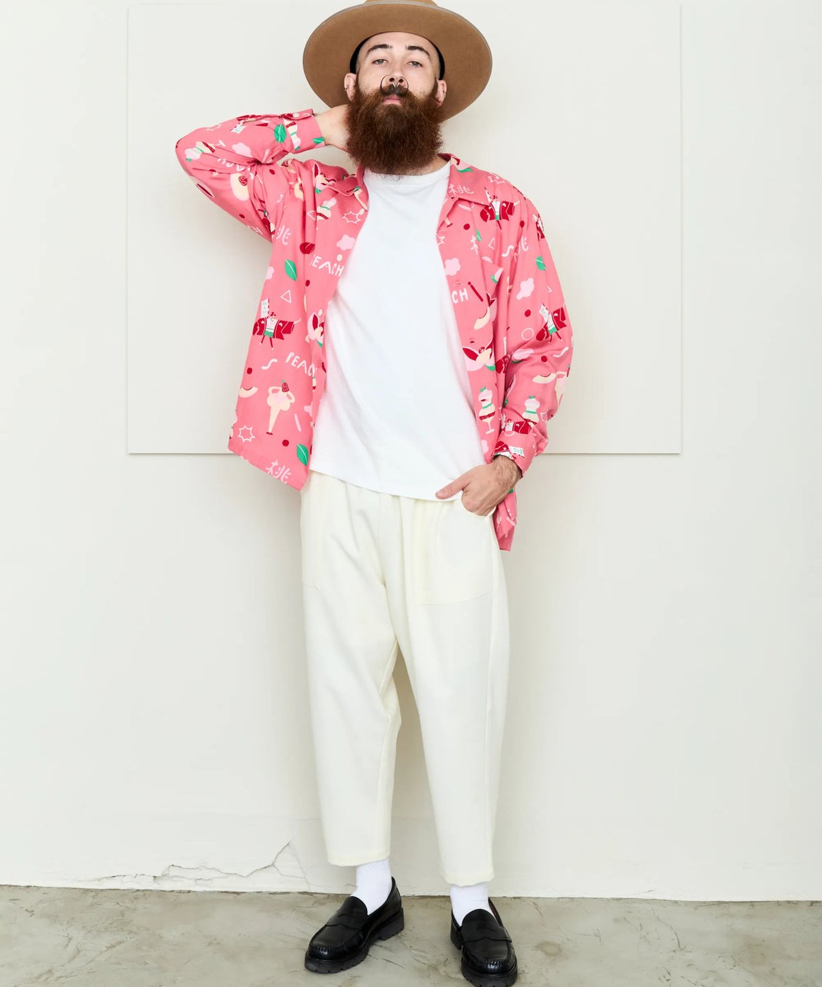あちゃん商品　4つおまとめ　パープル、ピンク、イエロー×2 PEACH L/S SHIRT / PINK 【Eanbe】 | CLOTH+CROSS