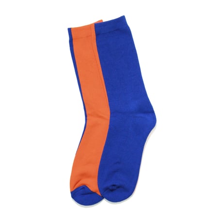 LIXTICK TWOFACE SOXii 2PACK (B) TFS-003 (BLUE / WHITE & ORANGE)【LIXTICK】