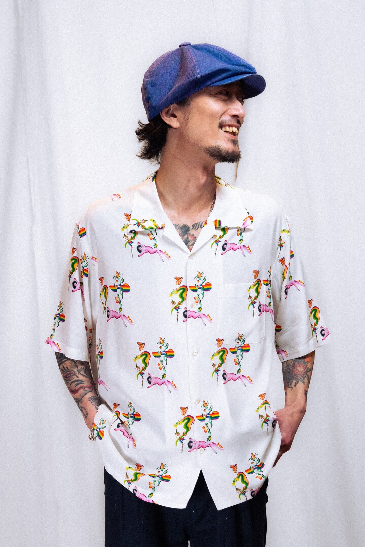 RED LIGHT ALOHA SHIRTS 【Tuitaci】【朔】 | CLOTH+CROSS