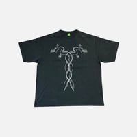 Doub DoraS/S TEE <black>【warau】
