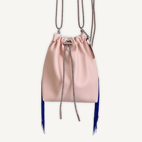 “受注制作” Fringe Kinchaku "L.Pink×Blue"