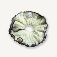 【MiKO】Big scrunchie "mesh knit/Yellow"