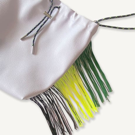 Fringe Kinchaku "L.Purplek×Mix:Black"