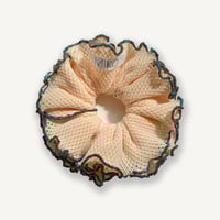 【MiKO】Big scrunchie "mesh knit/Orange"