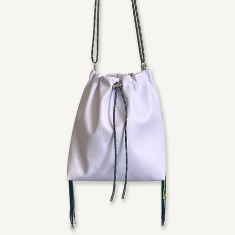 Fringe Kinchaku "L.Purplek×Mix:Black"