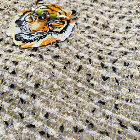 Tweed shopper bag