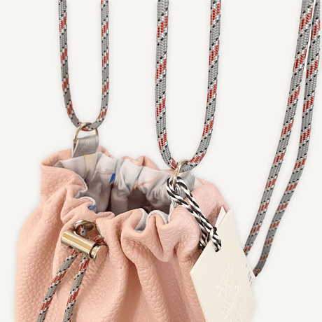 “受注制作” Fringe Kinchaku "L.Pink×Blue"