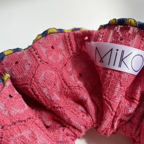 【MiKO】Big scrunchie "jacquard/D.Pink"