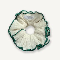 【MiKO】Big scrunchie "wave pattern/Off White"