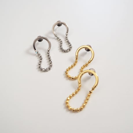 SALE ピーナツチェーンピアス・イヤリング