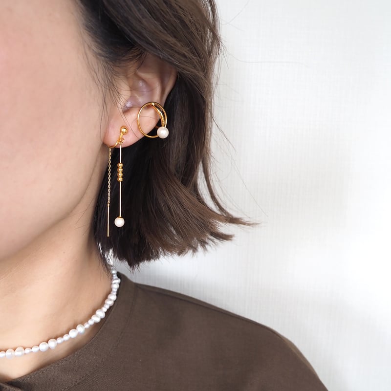 インターバルアメリカンピアス・イヤリング | Pink Owl Bijou