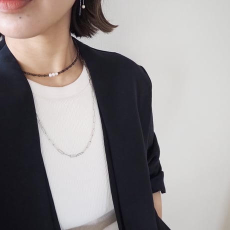 ブロックチェーンロングネックレス