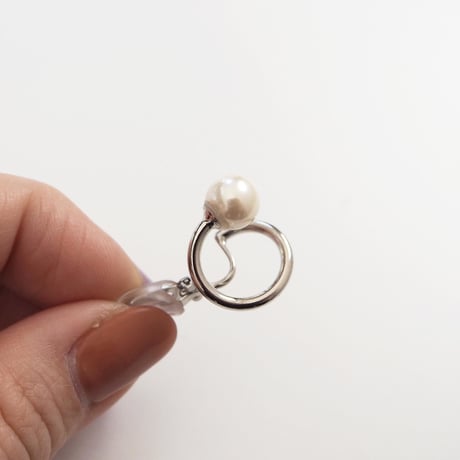 ツイストパールピアス・イヤリング