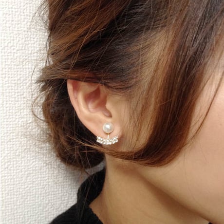 アンダーレインボーパールピアス/イヤリング