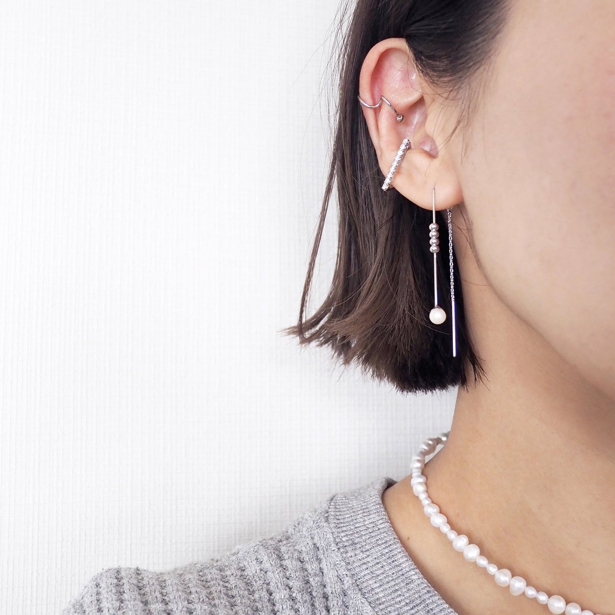 1434 アメリカンピアス Phoebe/フィービィー】【K10】クロスラインアメリカンピアス