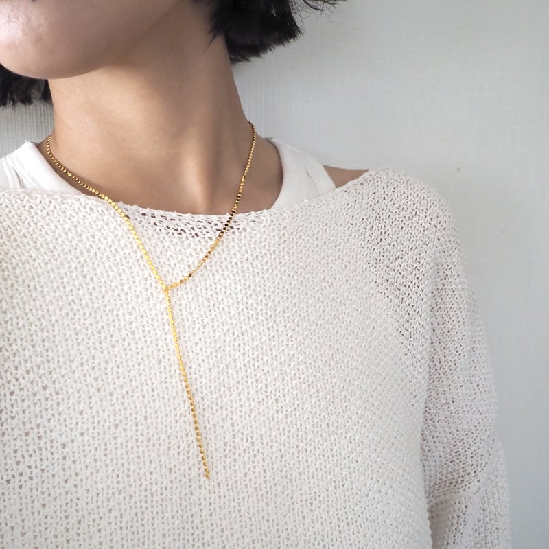 コインチェーンラリエットネックレス | Pink Owl Bijou