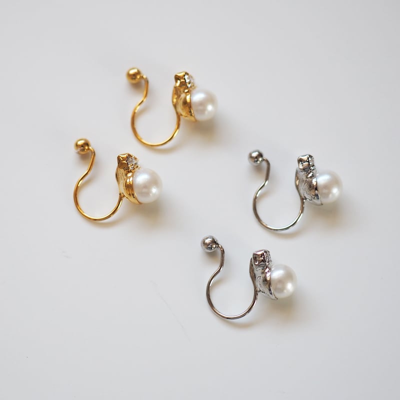 プチスワロパールピアス・イヤリング | Pink Owl Bijou