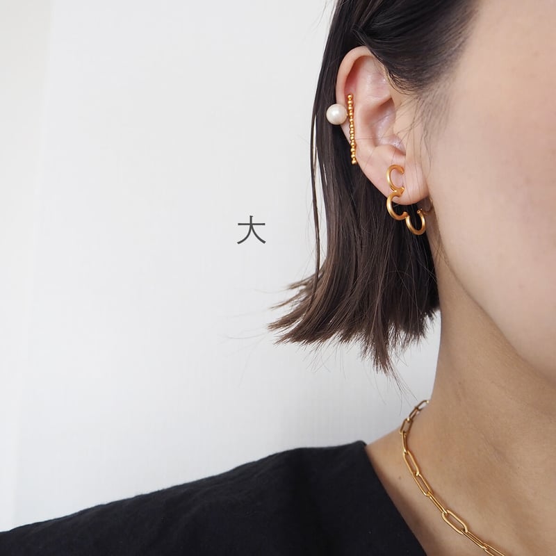 ビオラフープピアス・イヤリング（大） | Pink Owl Bijou