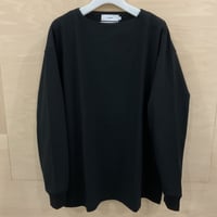 Graphpaper / GM251 70079 / Recycled Cotton Jersey Boat Neck (BLACK)