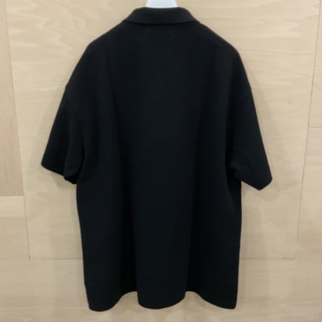 Graphpaper / GU251 70057 / Cotton Pique Jersey S/S Skipper Polo (BLACK)