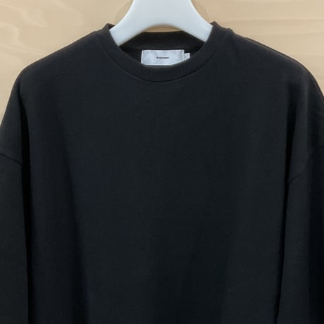 Graphpaper / GM251 70058 / Cotton Pique Jersey Crew Neck Tee (BLACK)