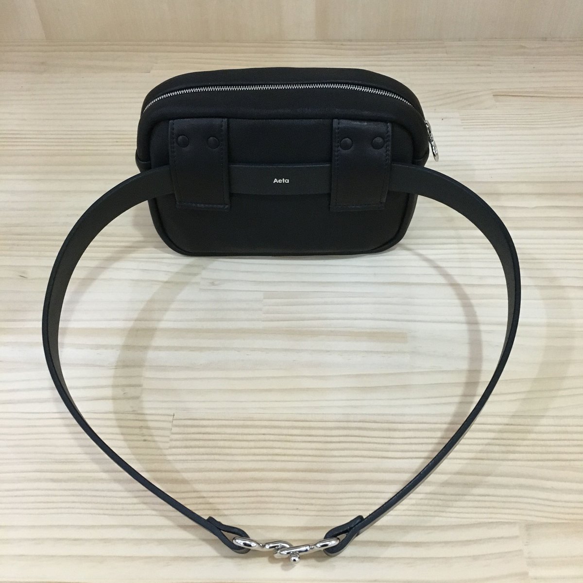 Aeta / DA27 / DEER BELT POUCH (S) (BLACK) | cas