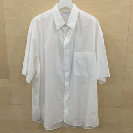 Graphpaper / GM221 50265B / Broad S/S Oversized Regular Collar Shirt (WHITE)