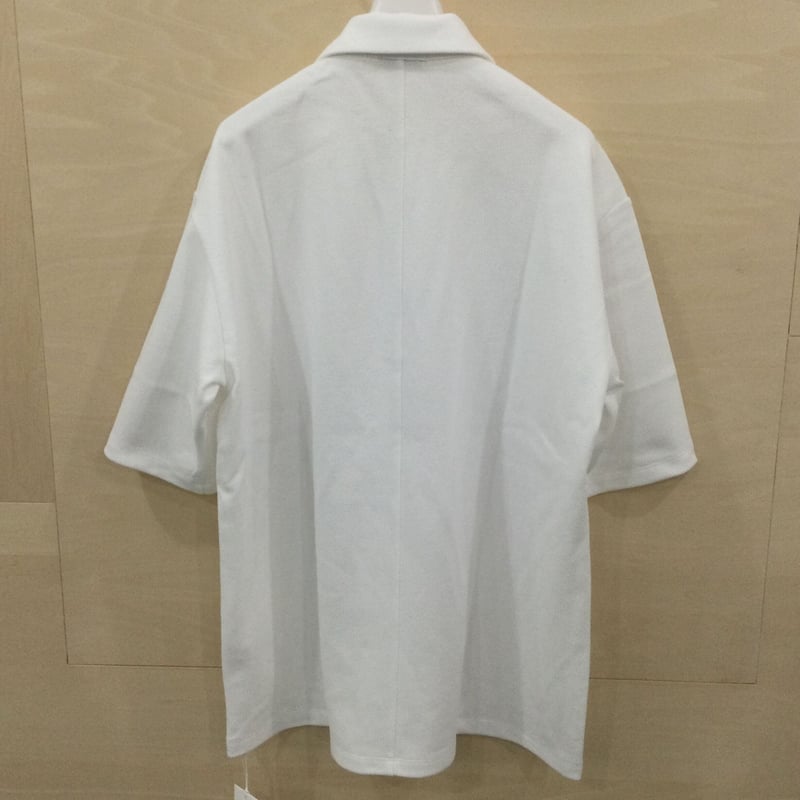 アツシ】AKM S/S LINE POLO White KAMO 名品！】AKM S/S LINE