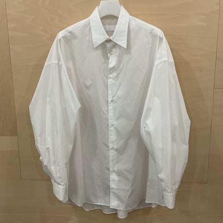 Graphpaper / GL243 50006B / Broad L/S Oversized Regular Collar Shirt (WHITE)