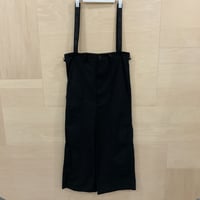 F/C / HIGH WIST SUSPENDER TROUSERS (BLACK)