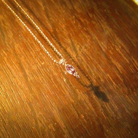 Only one! Color Change Garnet K10PG Necklace-5-Ray